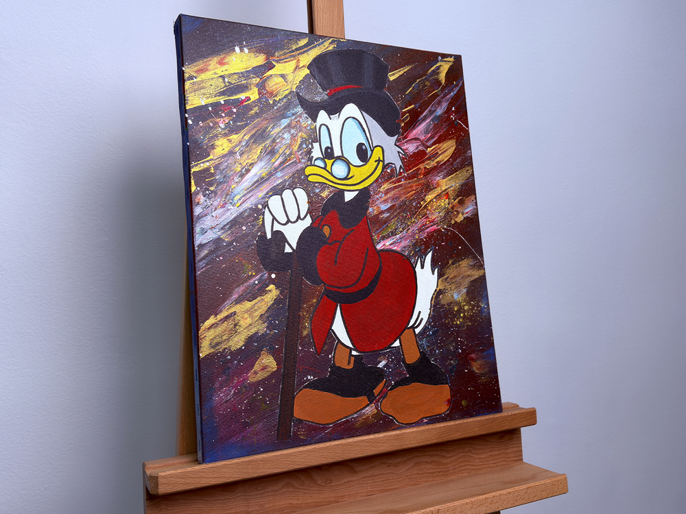 "Money Duck" - Spray Accrylic Art [40x50]