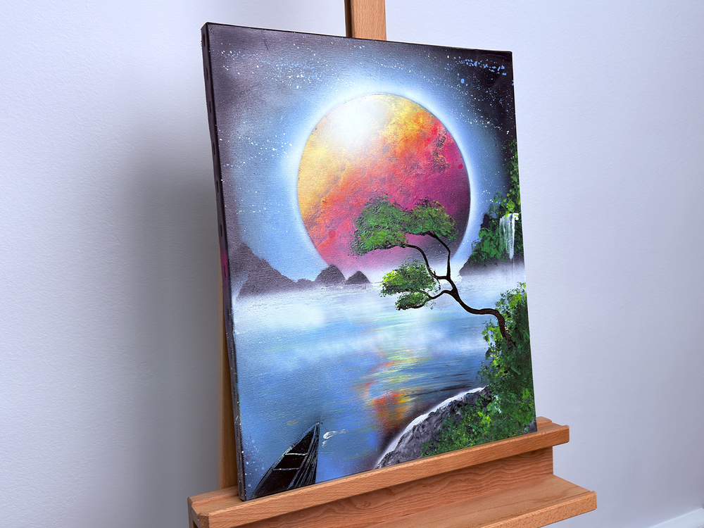 "Peaceful Coast" - Spray Art [40x50]