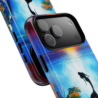 Silhouette Mermaid Ocean Case