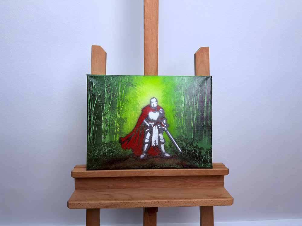 "Forest Knight" - Spray Art [40x50]