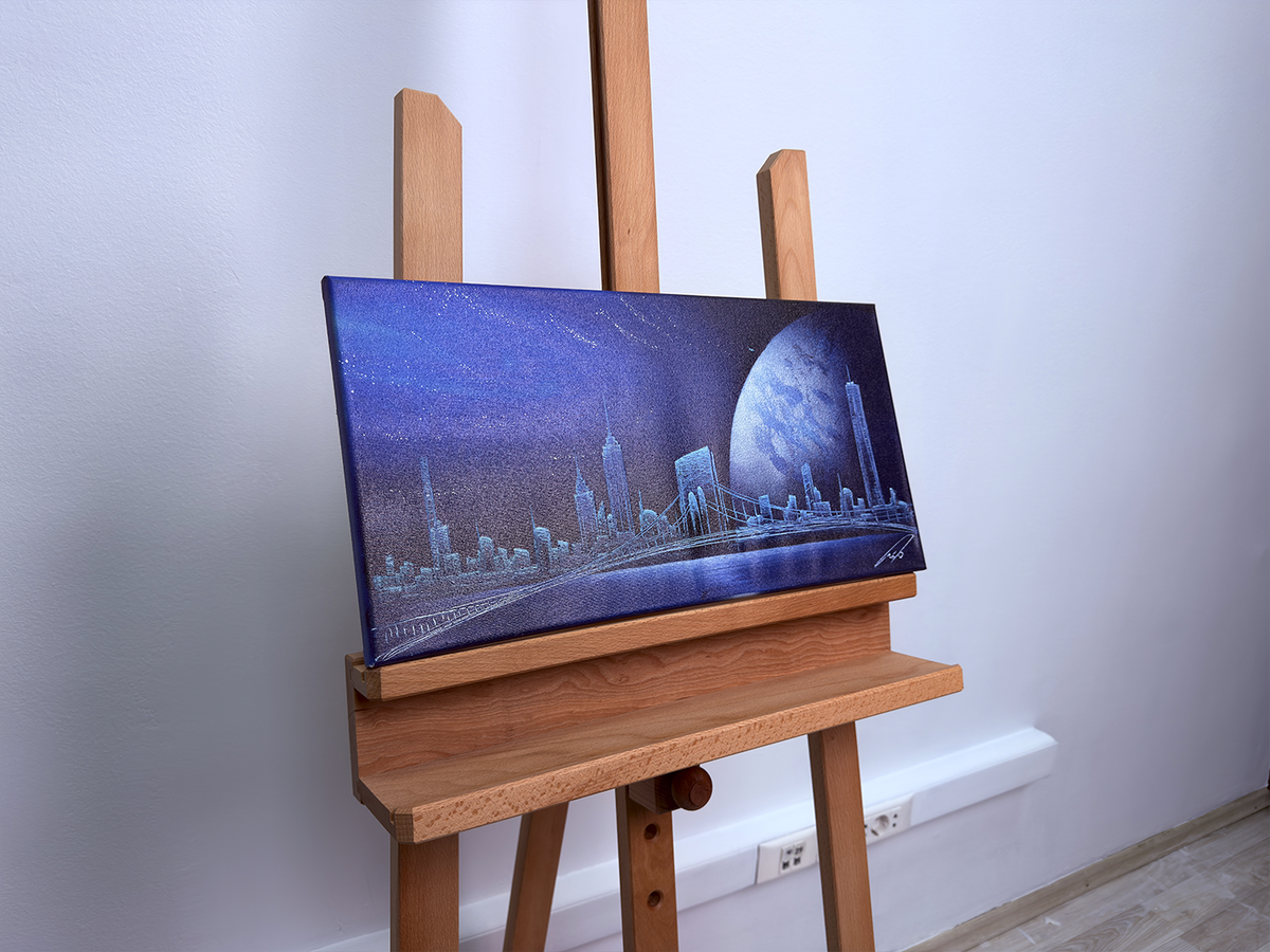 "Midnight Metropolis" - Spray Art