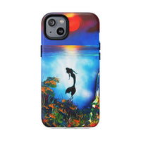 Silhouette Mermaid Ocean Case