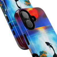 Silhouette Mermaid Ocean Case