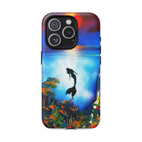 Silhouette Mermaid Ocean Case