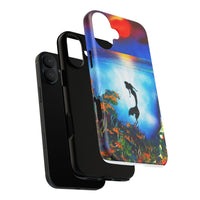 Silhouette Mermaid Ocean Case