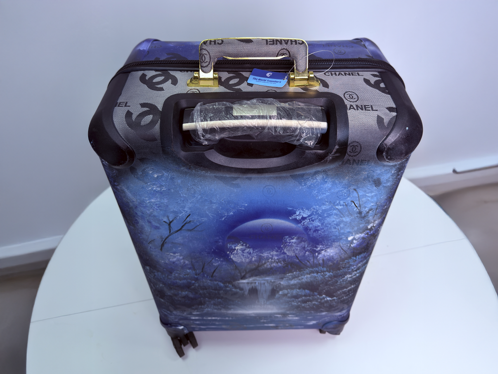 Vivid Fashion - Two-Sided Spray Painted Branded Suitcase