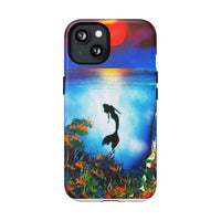 Silhouette Mermaid Ocean Case