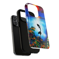 Silhouette Mermaid Ocean Case