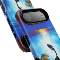 Silhouette Mermaid Ocean Case