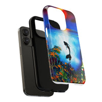 Silhouette Mermaid Ocean Case