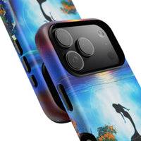 Silhouette Mermaid Ocean Case