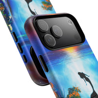 Silhouette Mermaid Ocean Case