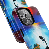 Silhouette Mermaid Ocean Case