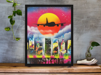 Twilight Skyline Silhouette