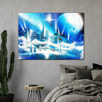 Cerulean Urban Glow