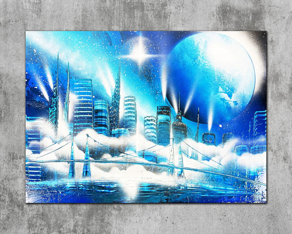 Cerulean Urban Glow