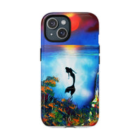 Silhouette Mermaid Ocean Case
