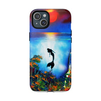 Silhouette Mermaid Ocean Case