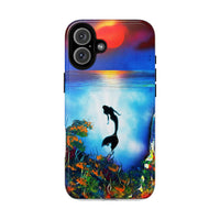 Silhouette Mermaid Ocean Case
