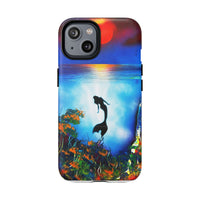 Silhouette Mermaid Ocean Case