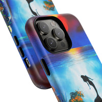 Silhouette Mermaid Ocean Case