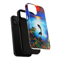 Silhouette Mermaid Ocean Case