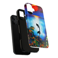 Silhouette Mermaid Ocean Case