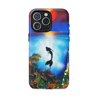 Silhouette Mermaid Ocean Case
