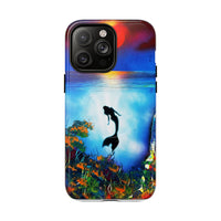 Silhouette Mermaid Ocean Case