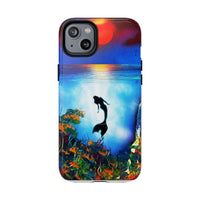 Silhouette Mermaid Ocean Case