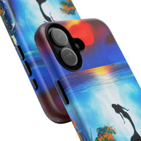 Silhouette Mermaid Ocean Case