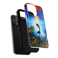 Silhouette Mermaid Ocean Case