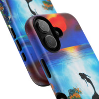 Silhouette Mermaid Ocean Case