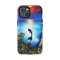 Silhouette Mermaid Ocean Case