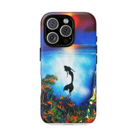 Silhouette Mermaid Ocean Case