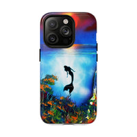 Silhouette Mermaid Ocean Case