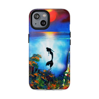 Silhouette Mermaid Ocean Case