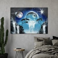 Celestial Moonlight Cascade