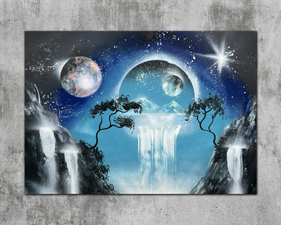 Celestial Moonlight Cascade