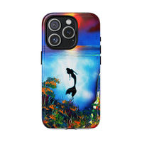 Silhouette Mermaid Ocean Case