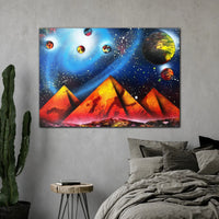Cosmic Violet Monuments