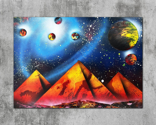 Cosmic Violet Monuments