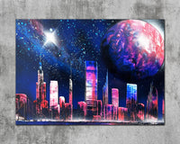 Synthwave Twilight Skyline
