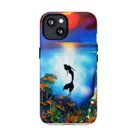Silhouette Mermaid Ocean Case