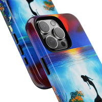 Silhouette Mermaid Ocean Case