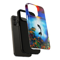 Silhouette Mermaid Ocean Case