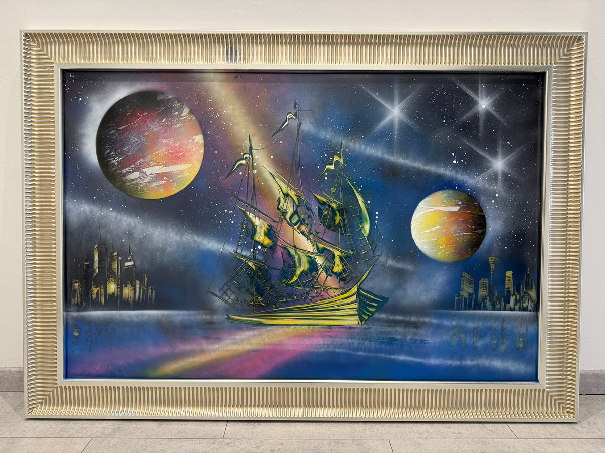 “Cosmic Voyage” – The Unique Piece 129x90 [Mirror]