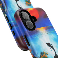 Silhouette Mermaid Ocean Case