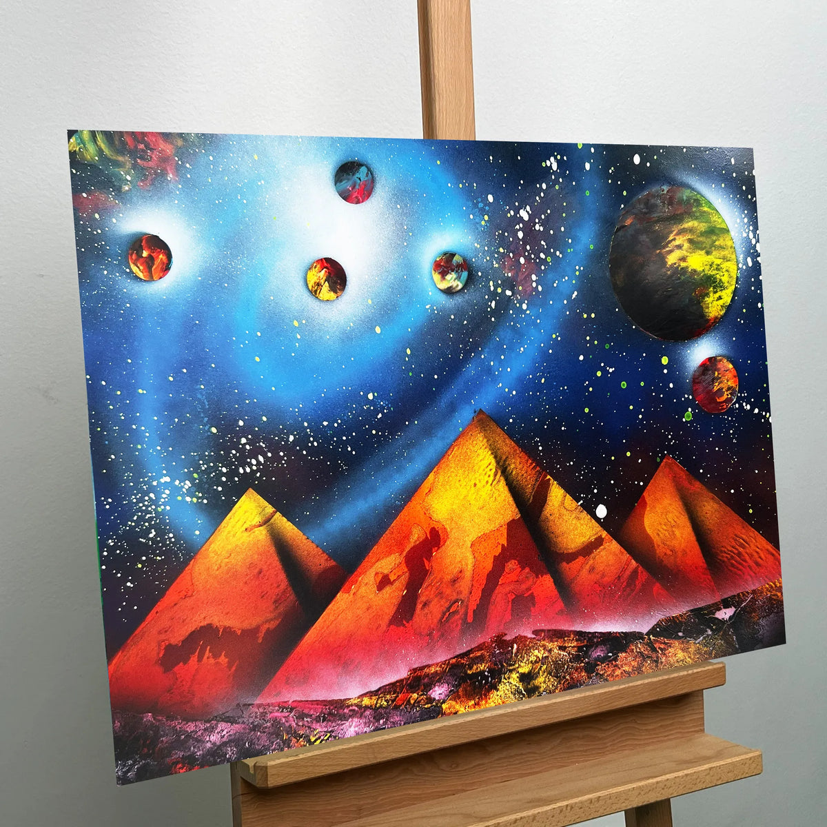 Cosmic Violet Monuments