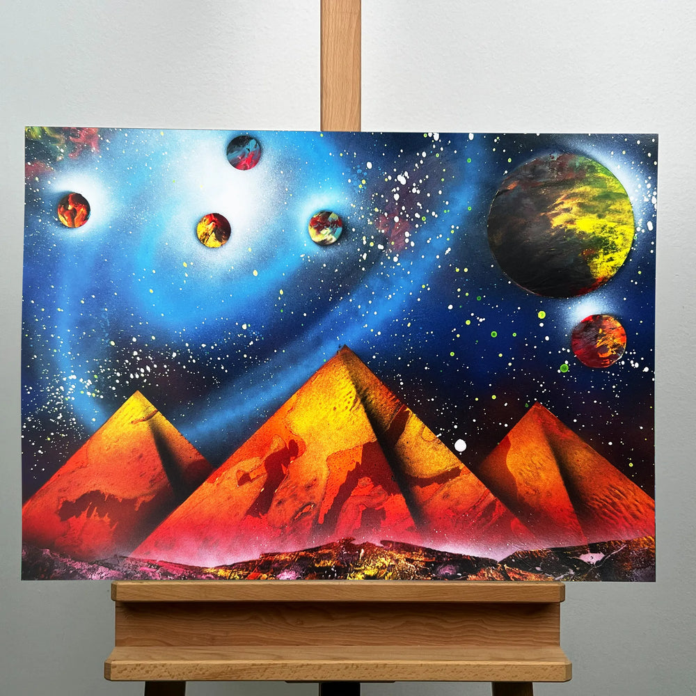 Cosmic Violet Monuments